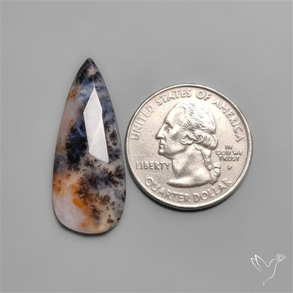 Rose Cut Rare Russian Dendritic Agate