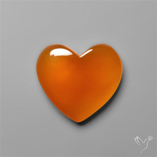 Carnelian Agate Heart Carving