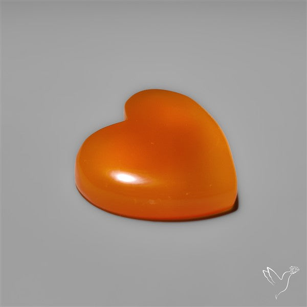 Carnelian Agate Heart Carving