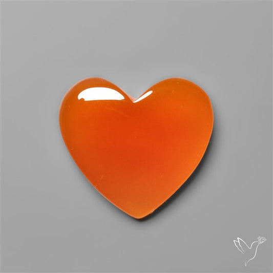 Carnelian Agate Heart Carving