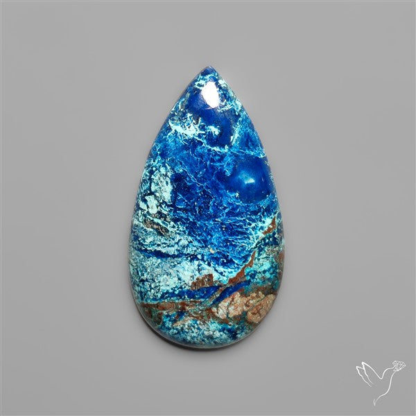 Azurite and Shattuckite Cabochon