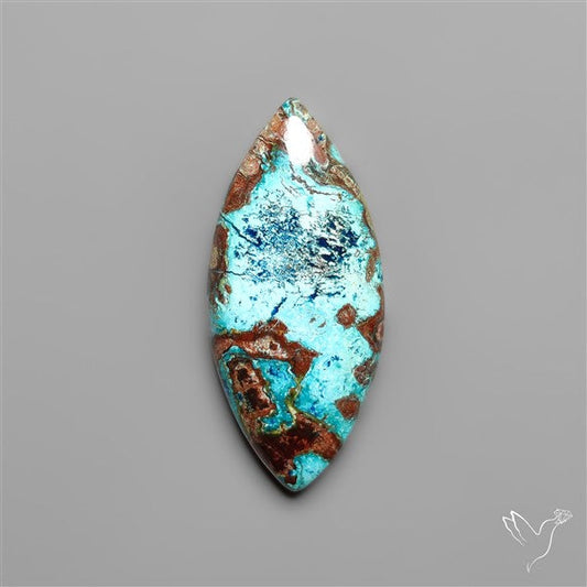 Azurite and Shattuckite Cabochon