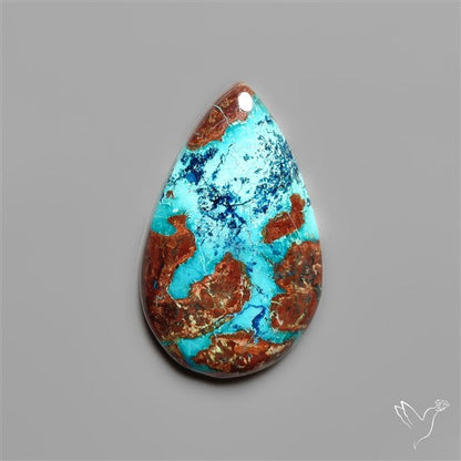 Azurite and Shattuckite Cabochon