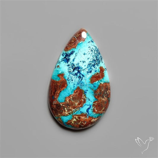 Azurite and Shattuckite Cabochon