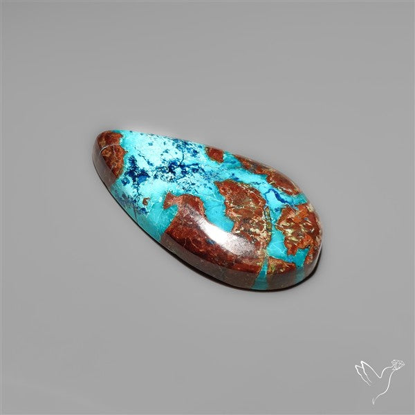 Azurite and Shattuckite Cabochon
