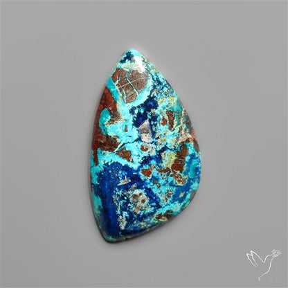 Azurite and Shattuckite Cabochon