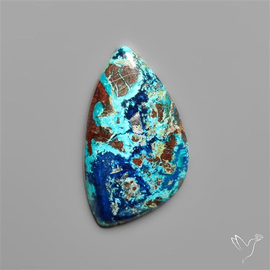 Azurite and Shattuckite Cabochon