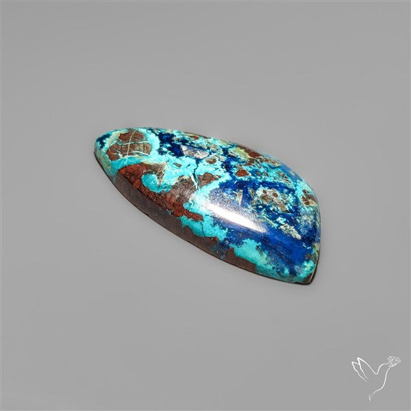 Azurite and Shattuckite Cabochon