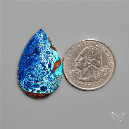 Azurite and Shattuckite Cabochon