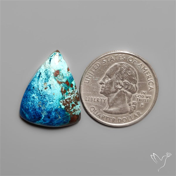 Azurite and Shattuckite Cabochon