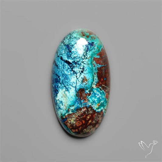 Azurite and Shattuckite Cabochon