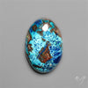 Azurite and Shattuckite Cabochon