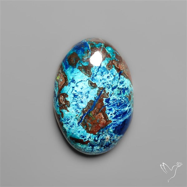 Azurite and Shattuckite Cabochon