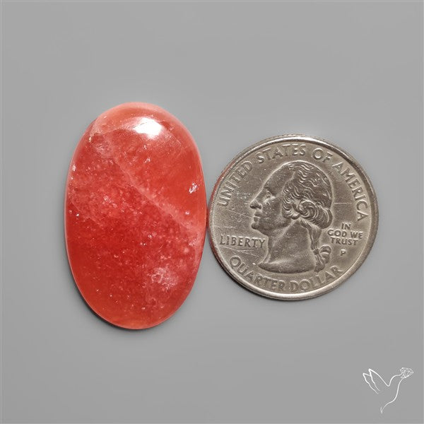 Gemmy Rhodochrosite Cabochon