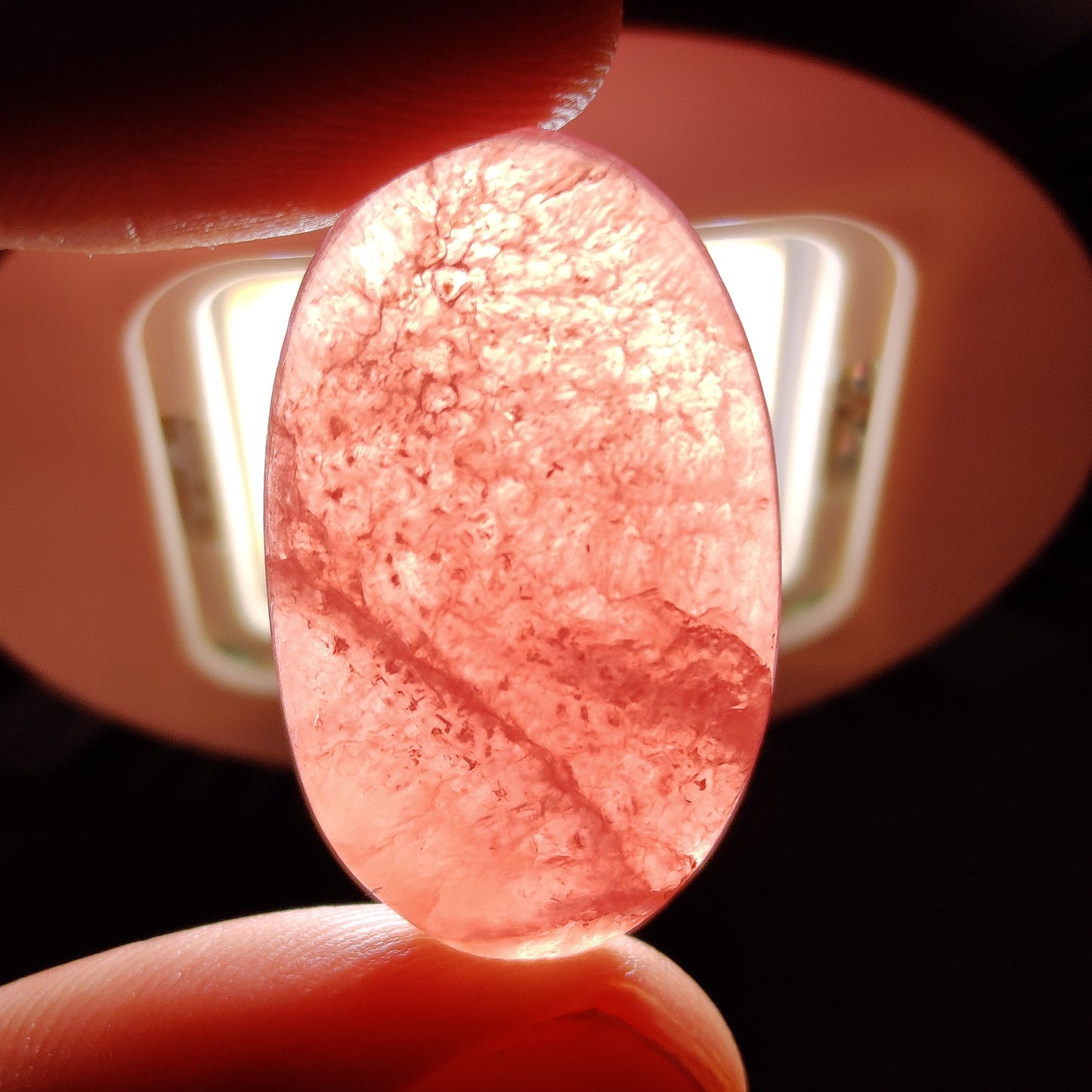 Gemmy Rhodochrosite Cabochon