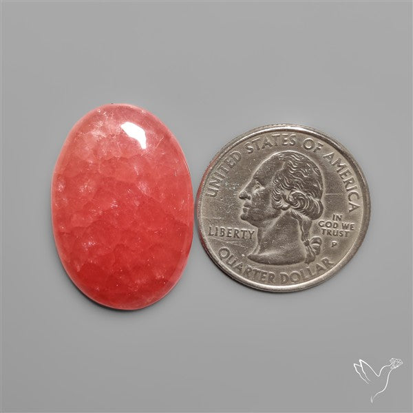 Gemmy Rhodochrosite Cabochon