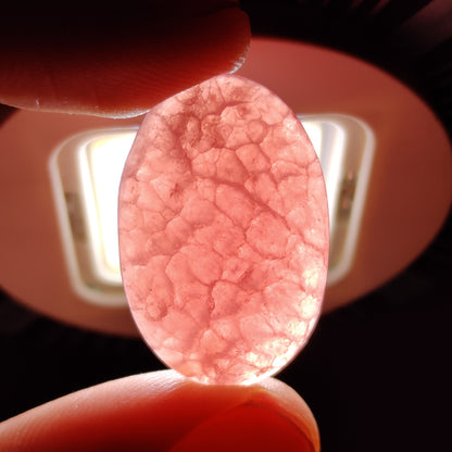 Gemmy Rhodochrosite Cabochon