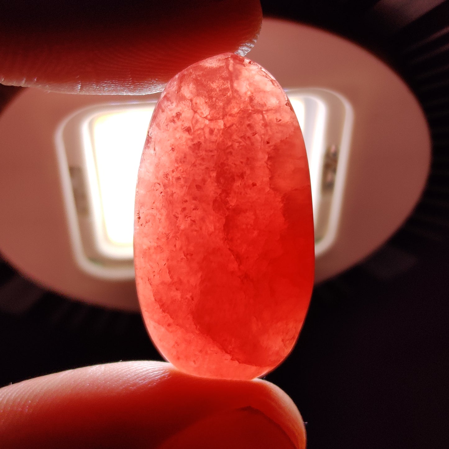 Gemmy Rhodochrosite Cabochon