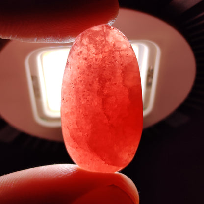 Gemmy Rhodochrosite Cabochon