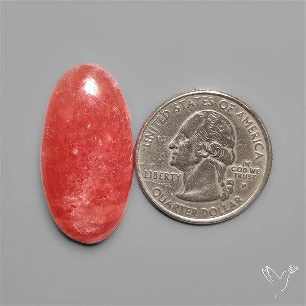 Gemmy Rhodochrosite Cabochon
