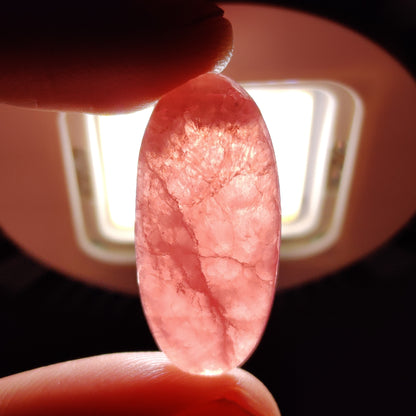 Gemmy Rhodochrosite Cabochon
