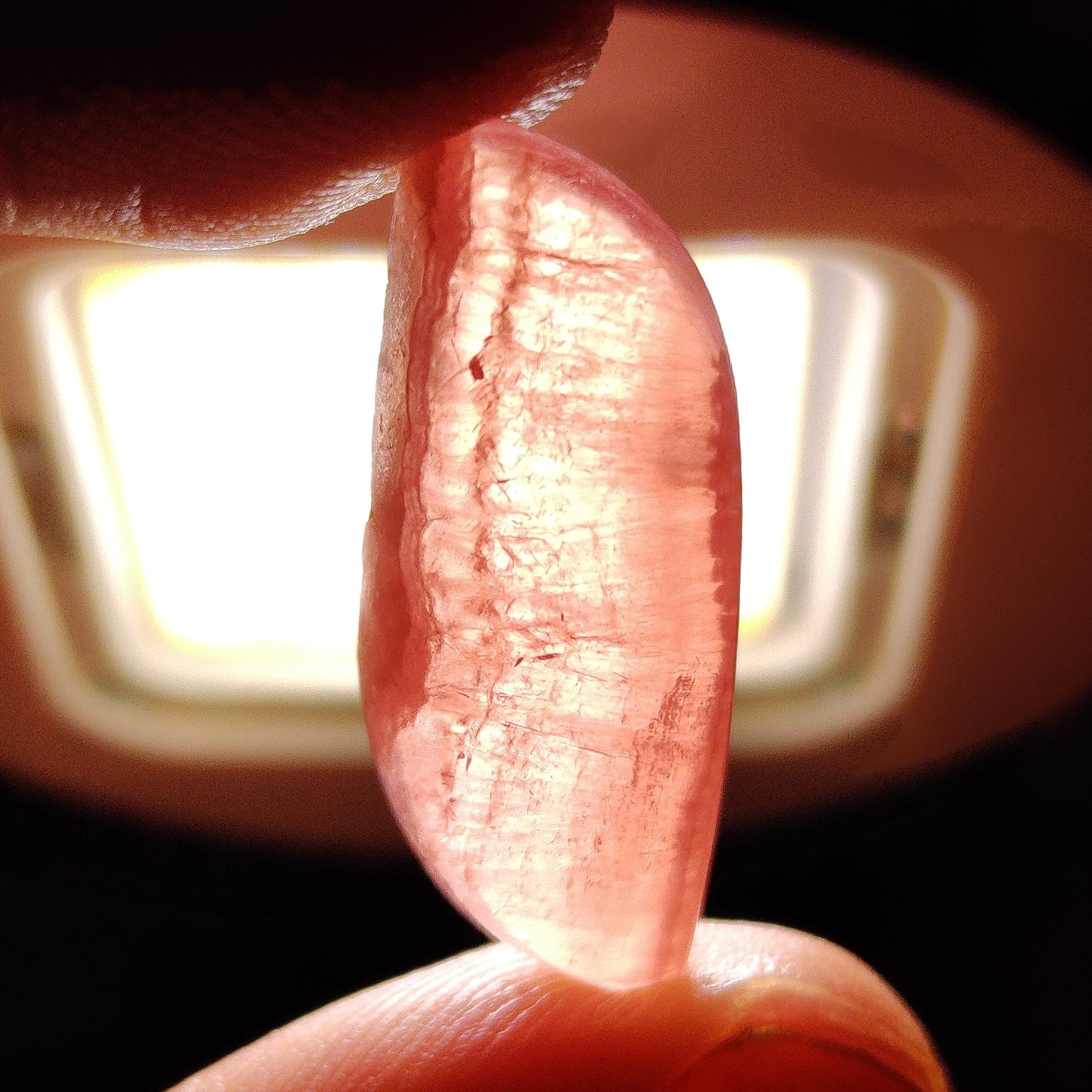 Gemmy Rhodochrosite Cabochon