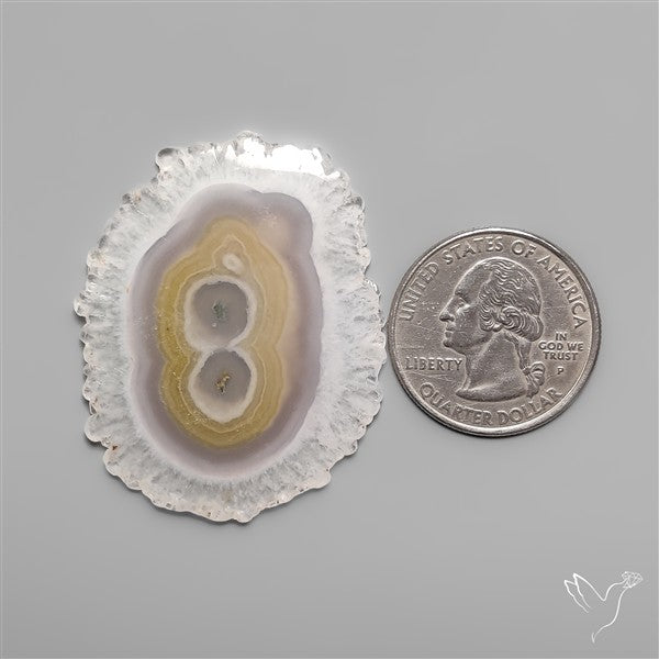 Solar Quartz Stalactite Slice