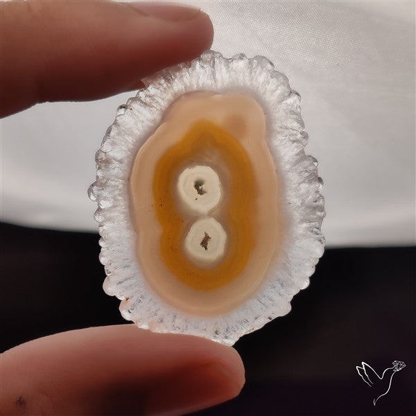 Solar Quartz Stalactite Slice