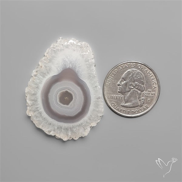 Solar Quartz Stalactite Slice
