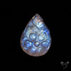 Rainbow Moonstone Mughal Carving