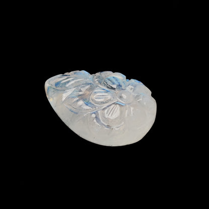 Rainbow Moonstone Mughal Carving
