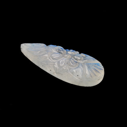 Rainbow Moonstone Mughal Carving