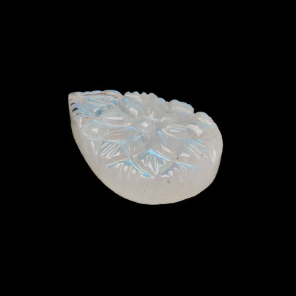 Rainbow Moonstone Mughal Carving