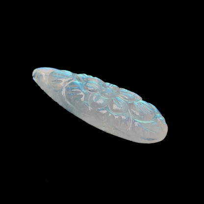 Rainbow Moonstone Mughal Carving