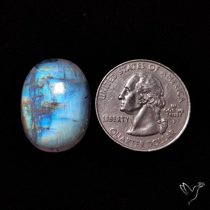 Rainbow Moonstone Cabochon