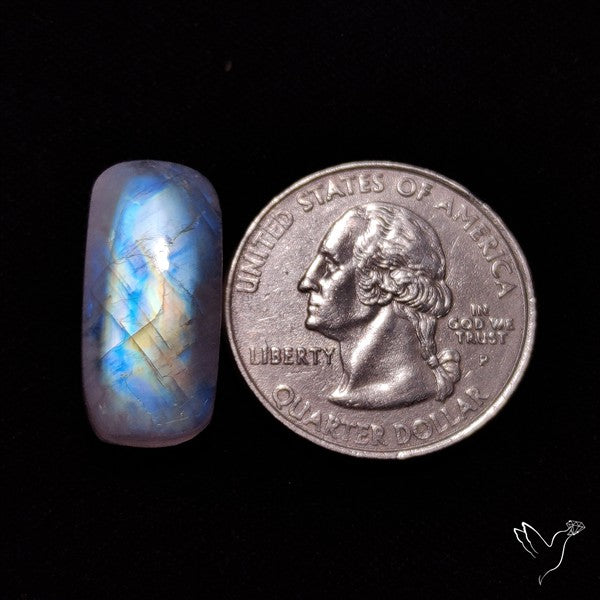 Rainbow Moonstone Cabochon