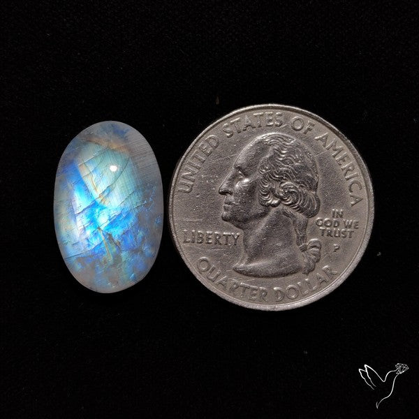 Rainbow Moonstone Cabochon
