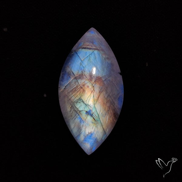 Rainbow Moonstone Cabochon