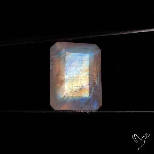 Faceted Rainbow Moonstone