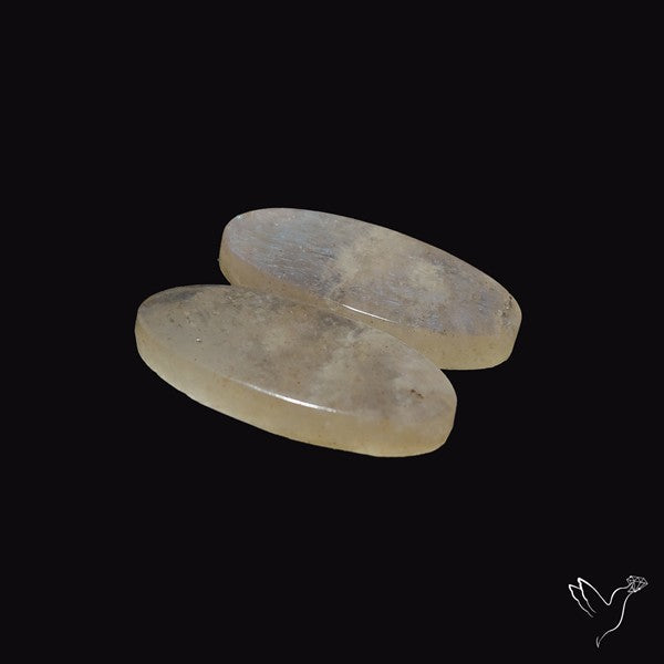 Russian Belomorite Moonstones Pair