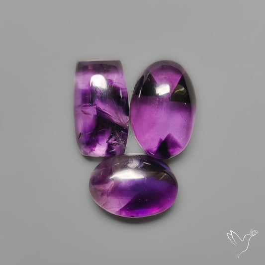 Gemmy Trapiche Amethysts Lot