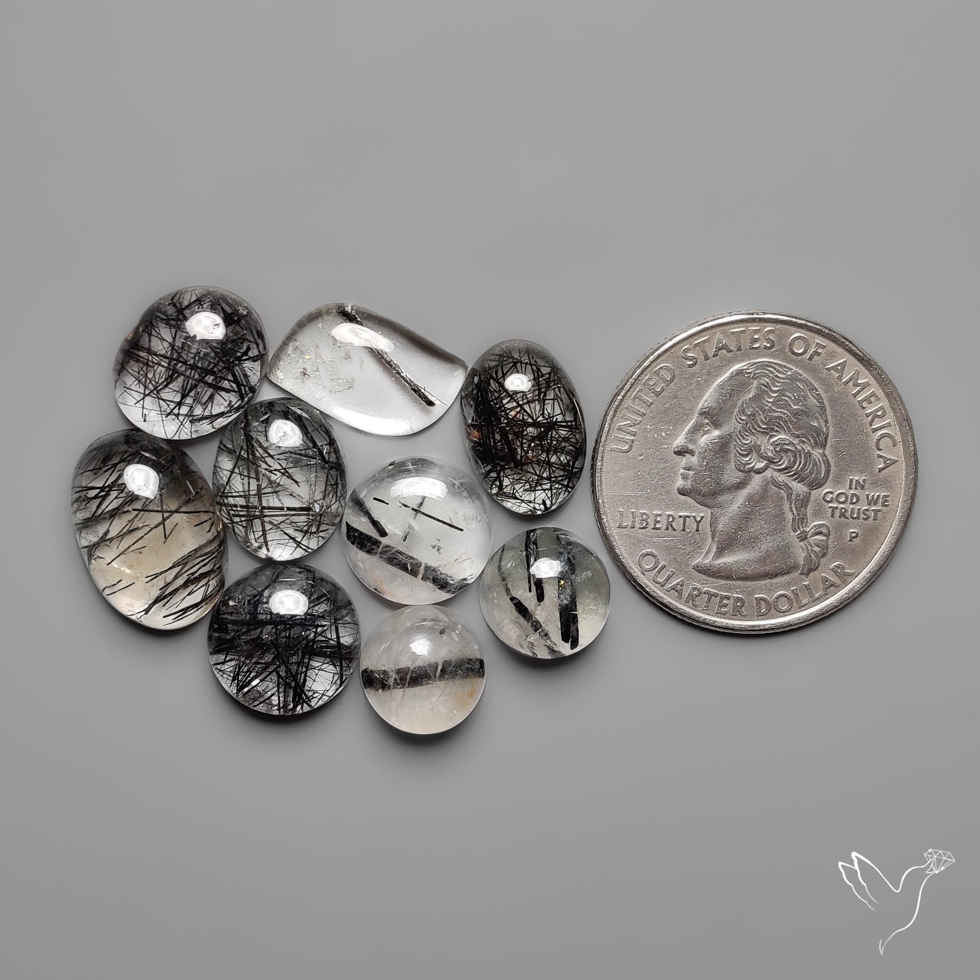 Black Tourmalinated Quartz Lot