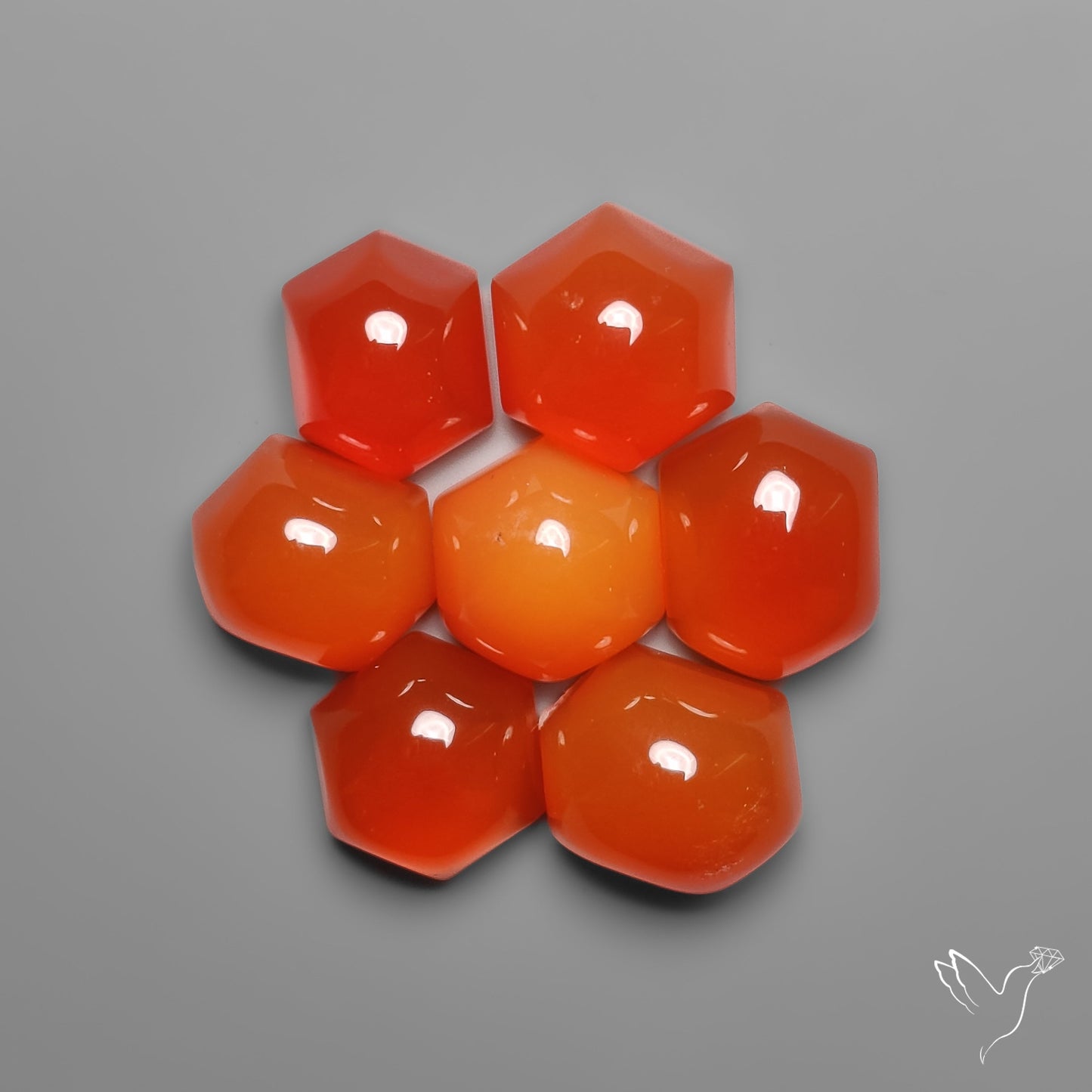 Gemmy Carnelian Agates High Domed Lot
