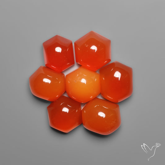 Gemmy Carnelian Agates High Domed Lot