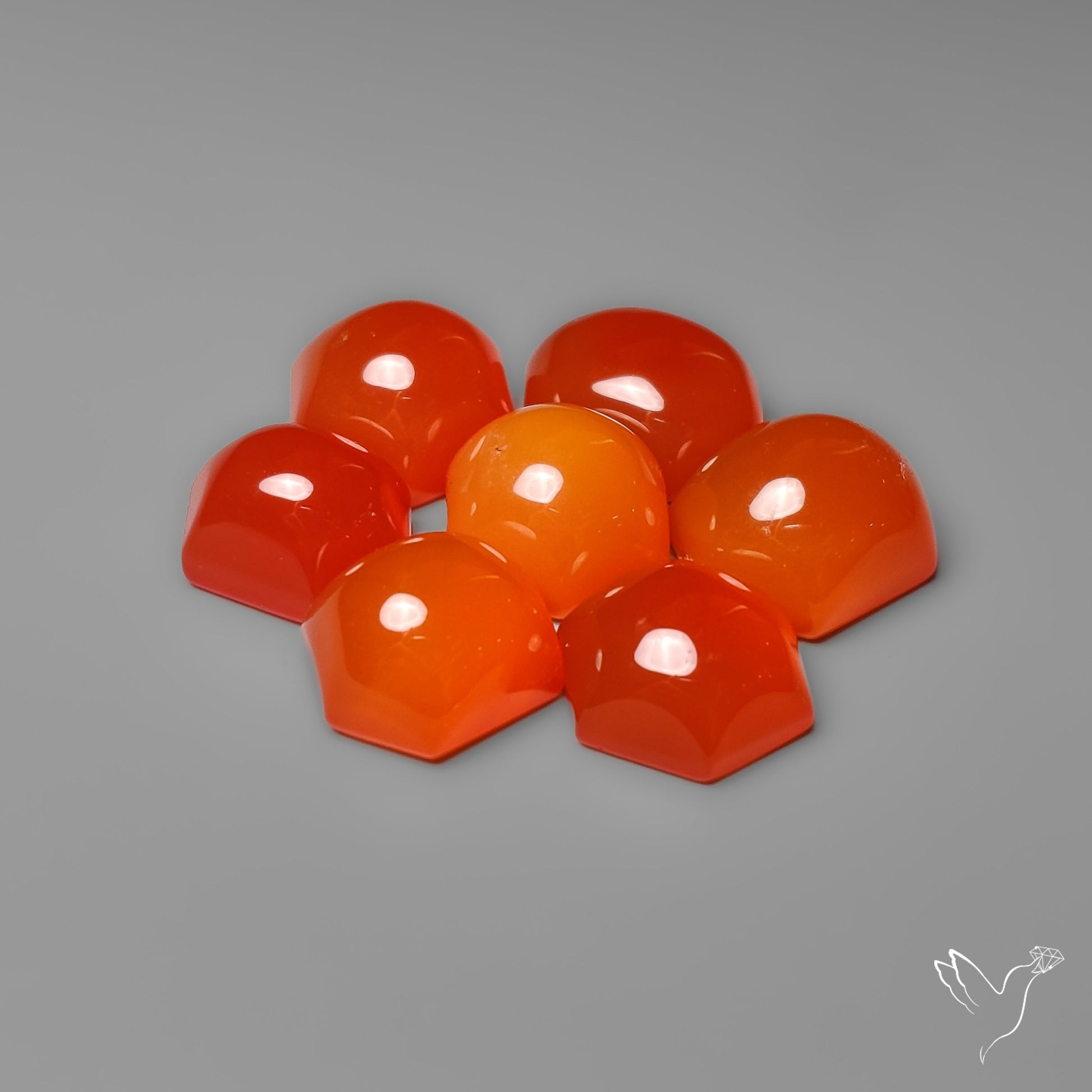 Gemmy Carnelian Agates High Domed Lot