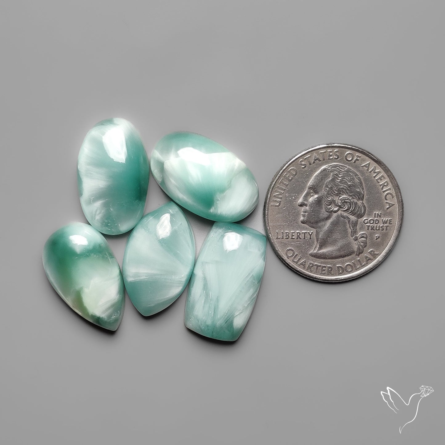 Hemimorphite Cabochons Lot