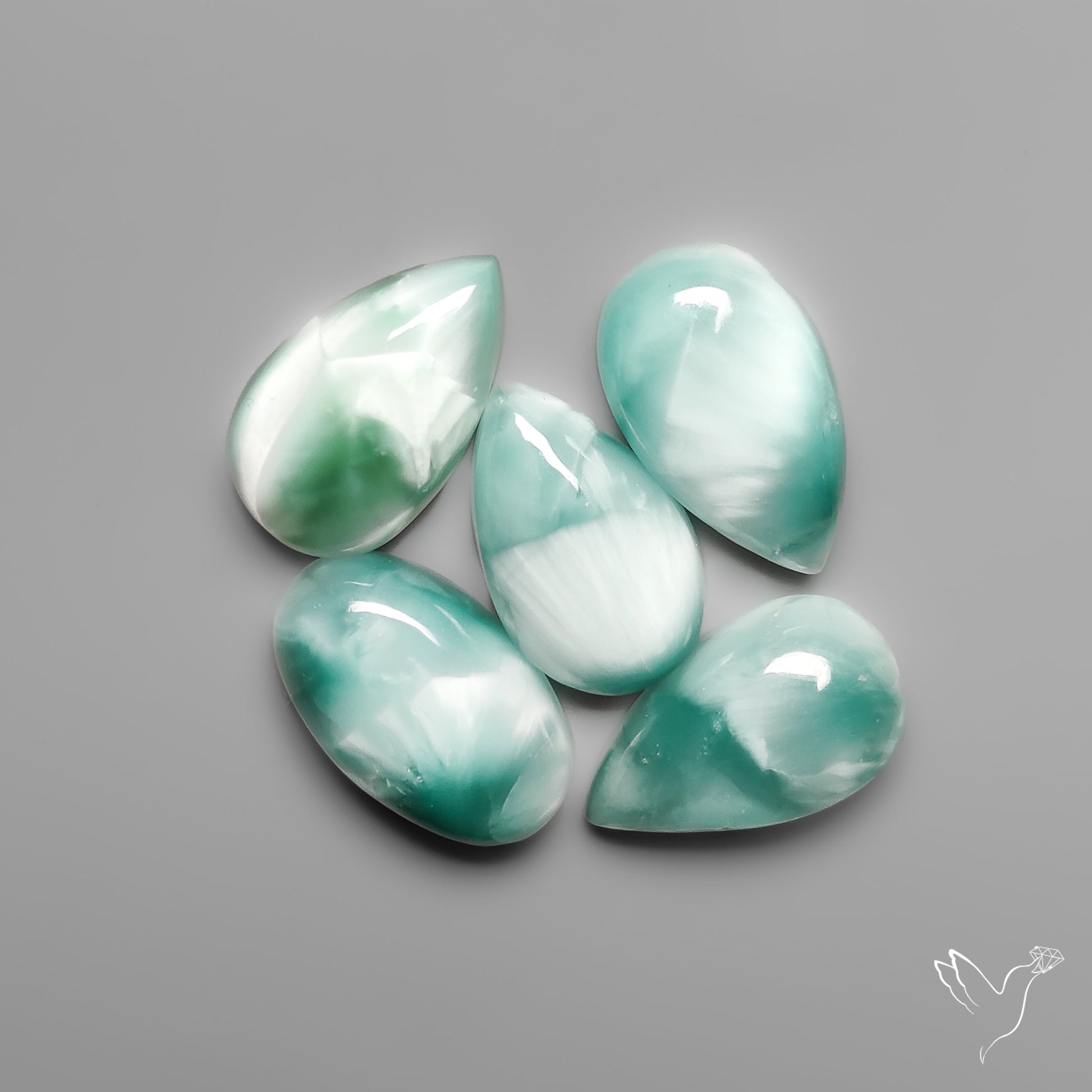 Hemimorphite Cabochons Lot