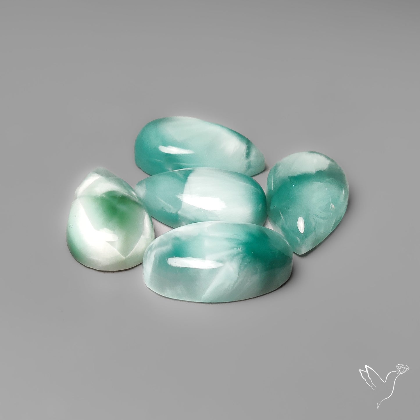 Hemimorphite Cabochons Lot