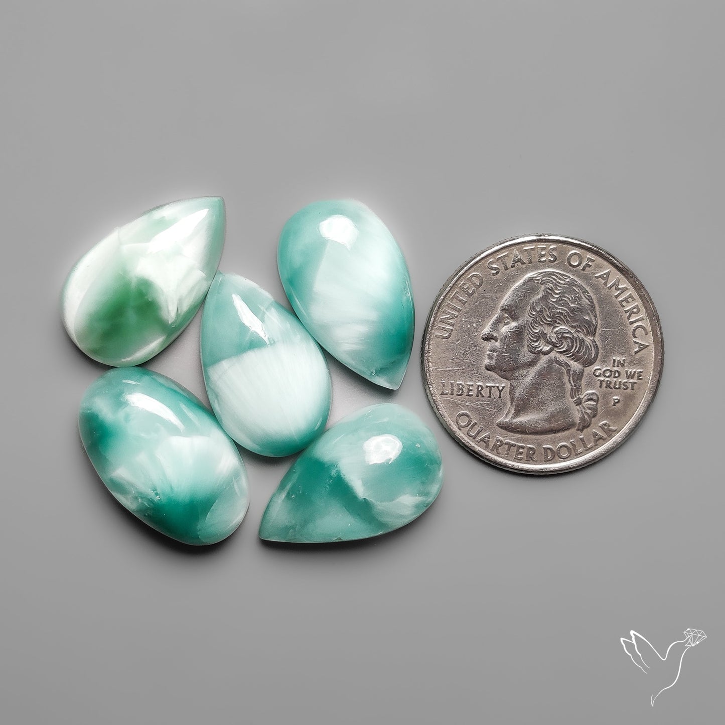Hemimorphite Cabochons Lot