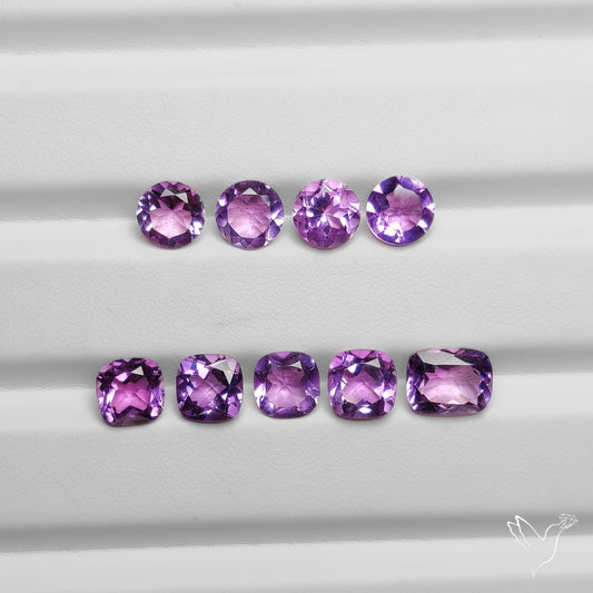 Faceted Amethysts Lot